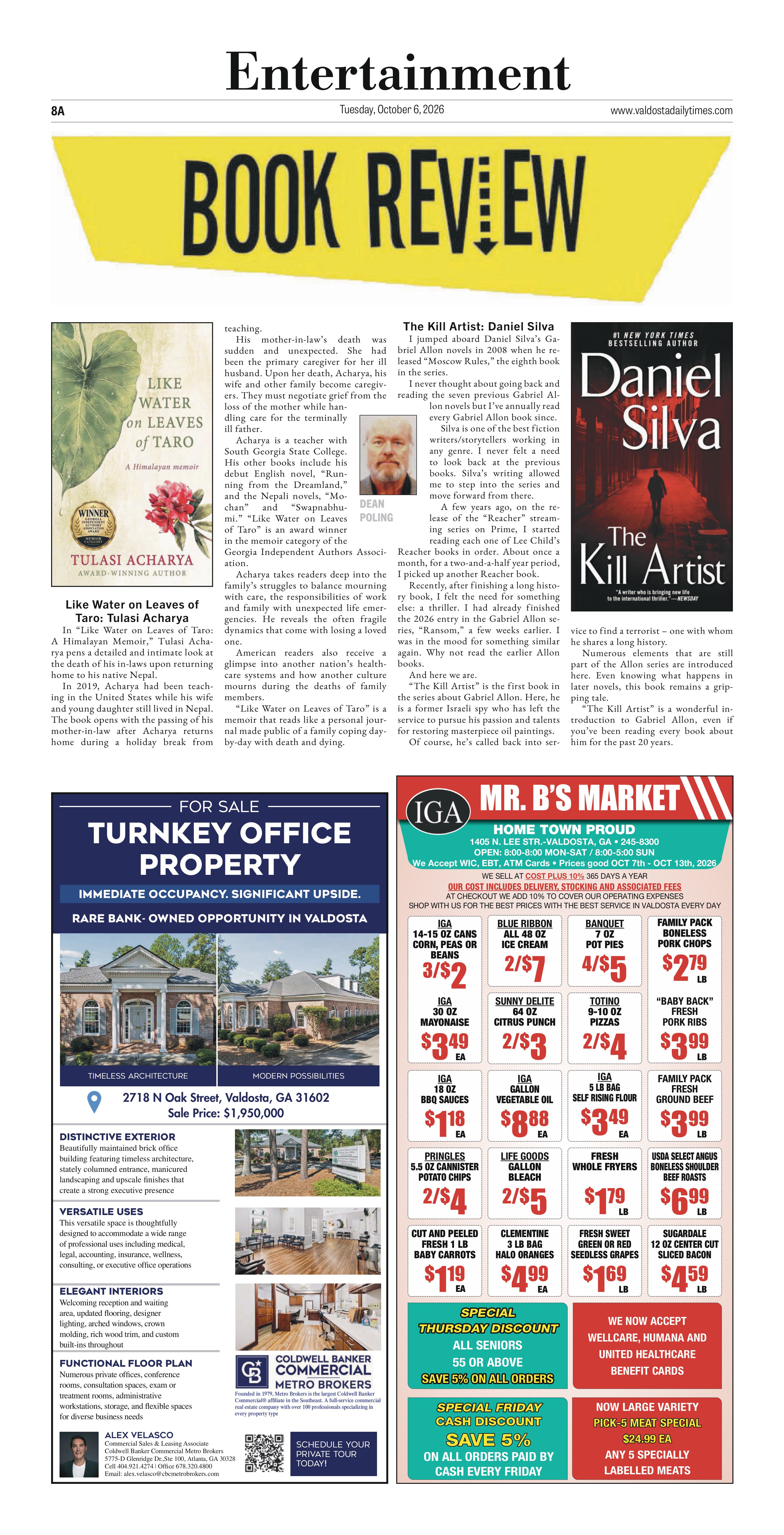 Book reviewed in the Valdosta Times